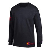 USC Trojans Men's Champion Black Script Wrapped Jersey Long Sleeve T-Shirt